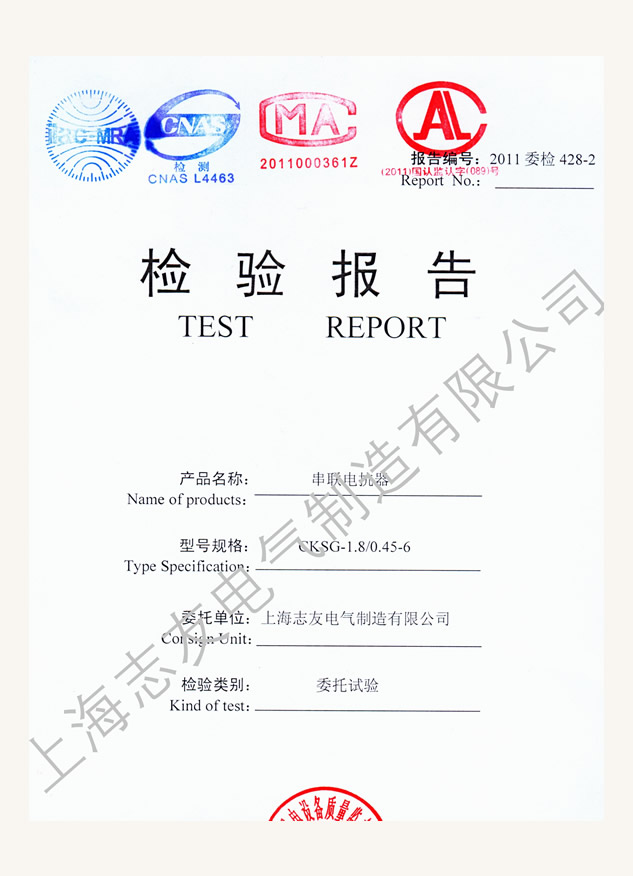 電容器國家型式試驗報告